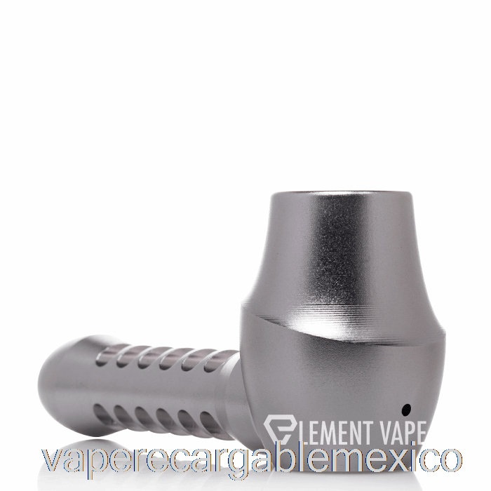 Vape Recargable Cheech Vidrio Metal Recubierto Cuchara Mano Pipa Gris